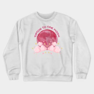 Tiptoe to the Moon HYBS Thailand Song Viral Music Crewneck Sweatshirt